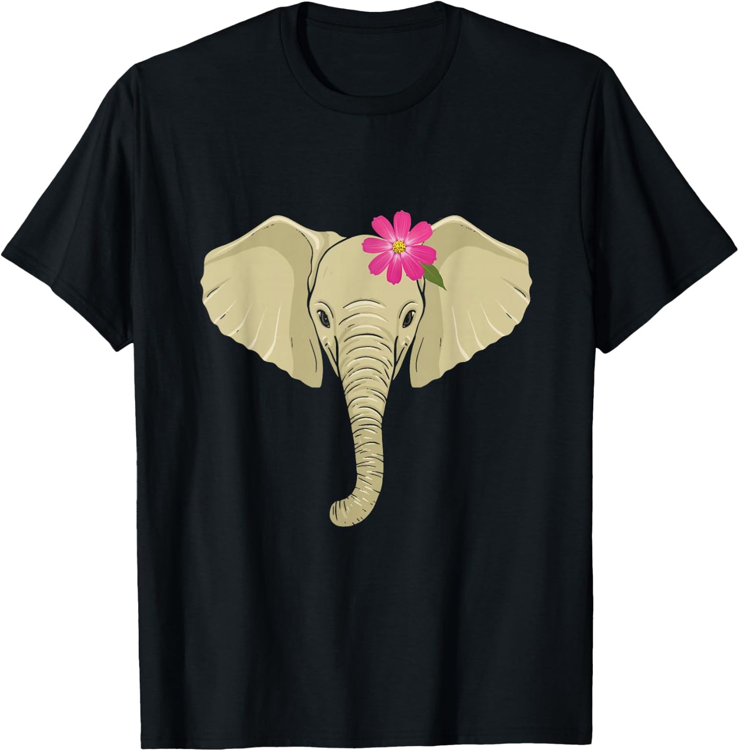 Elephant Gift Girlfriend Women Men Elephants Elefant T-Shirt - T-Shirt | Black