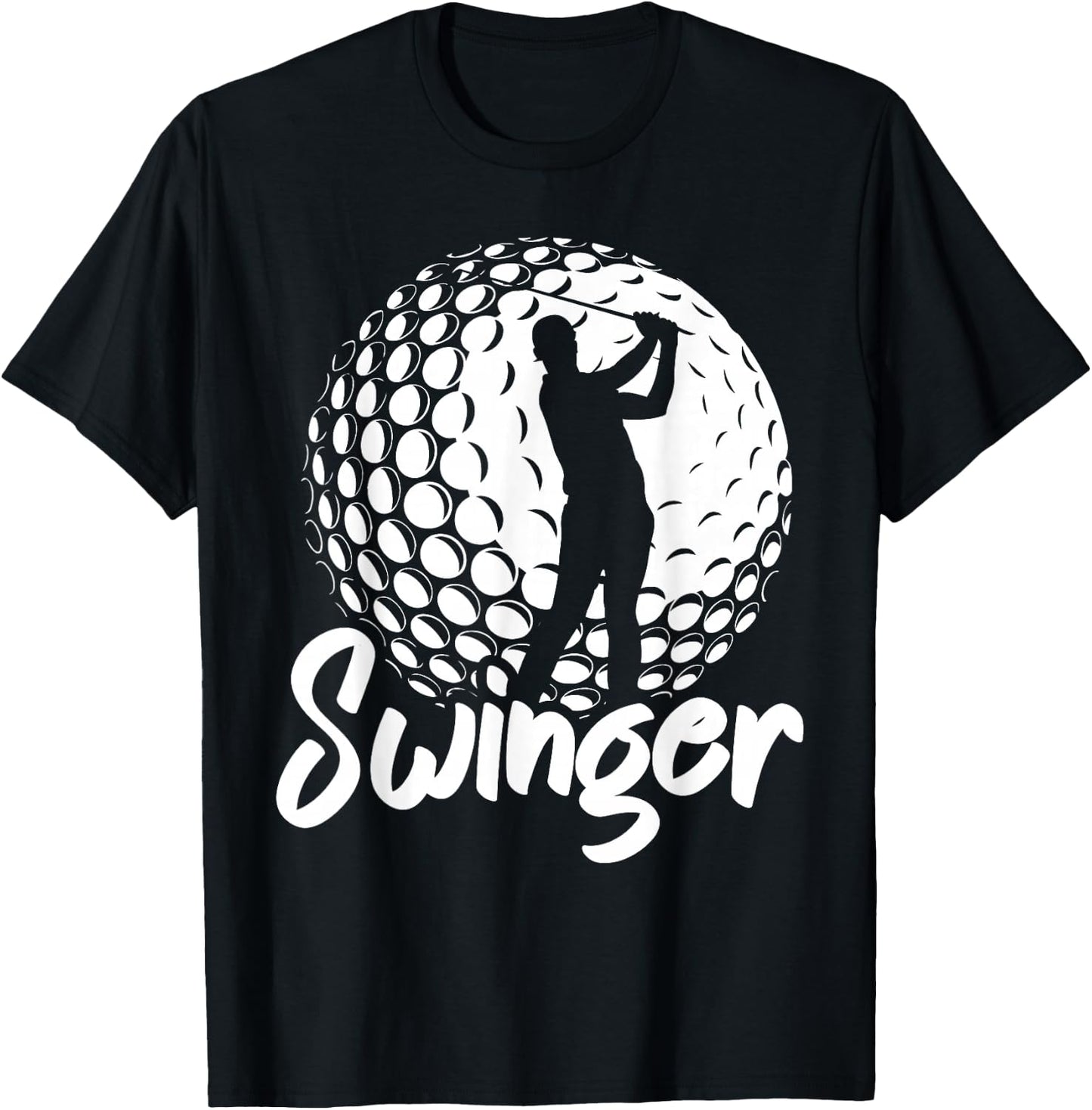 Swinger Golfer Golf T-Shirt - T-Shirt | Black