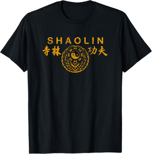 Shaolin Kung Fu Chinese Martial Arts T-Shirt - T-Shirt | Black