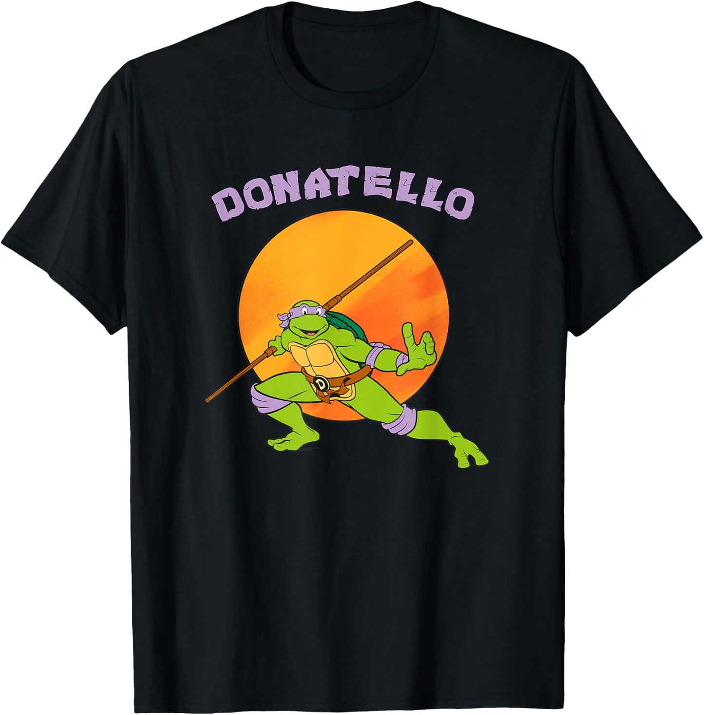 Donatello Standing Ready T-Shirt - T-Shirt | Black