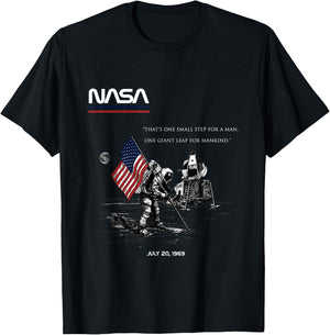NASA Apollo 11 Mission first Moon landing July 20,1969 Retro T-Shirt - T-Shirt | Black