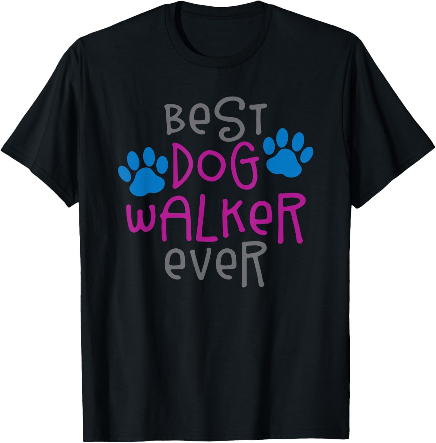 Best dog walker ever greatest pet sitter puppy trainer love T-Shirt - T-Shirt | Black