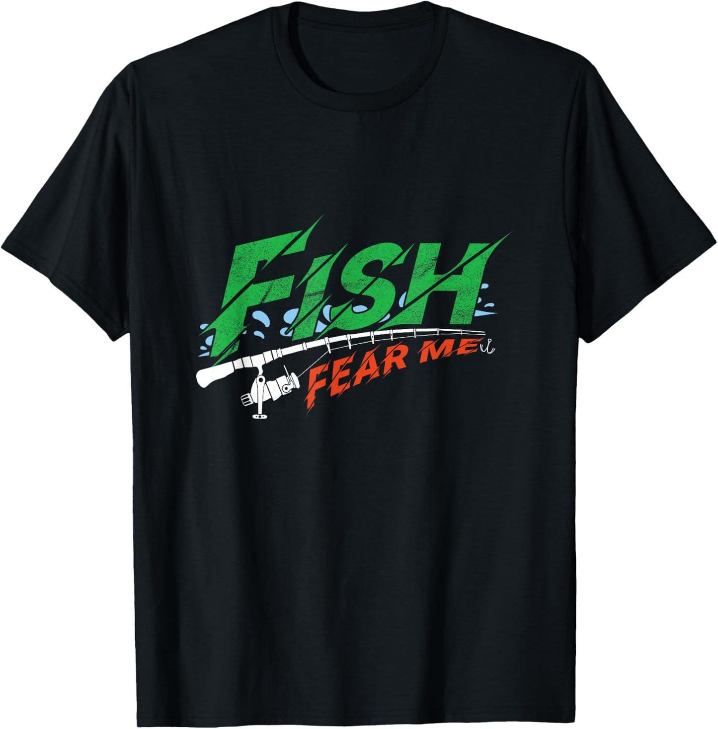 Fisherman Fishing Fishing Fish Fishing Rod Lake Gift T-Shirt - T-Shirt | Black