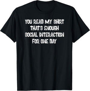 Funny Snarky & Unique Social Introvert Gift G000122 T-Shirt - T-Shirt | Black