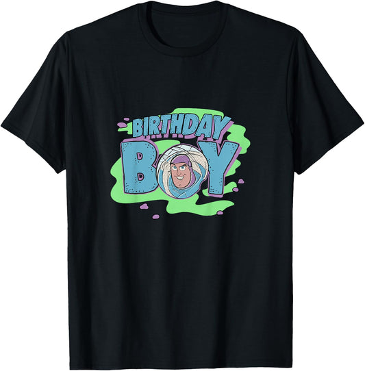 Kids Disney Pixar Toy Story Birthday Boy Buzz Lightyear Youth T-Shirt - T-Shirt | Black