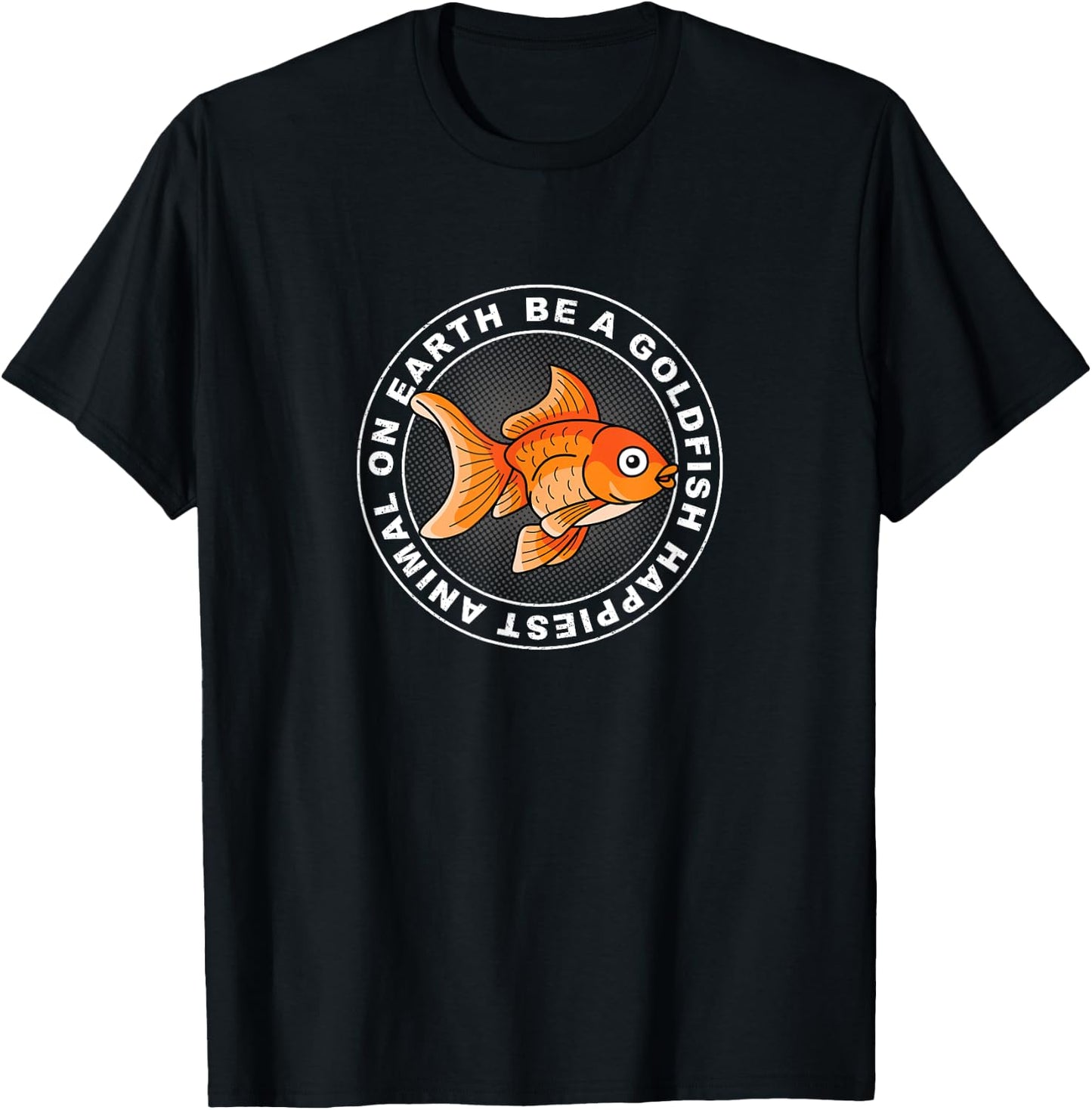 Be a Goldfish Design Goldfish Lover - Black Adults Small T-Shirt - T-Shirt | Black
