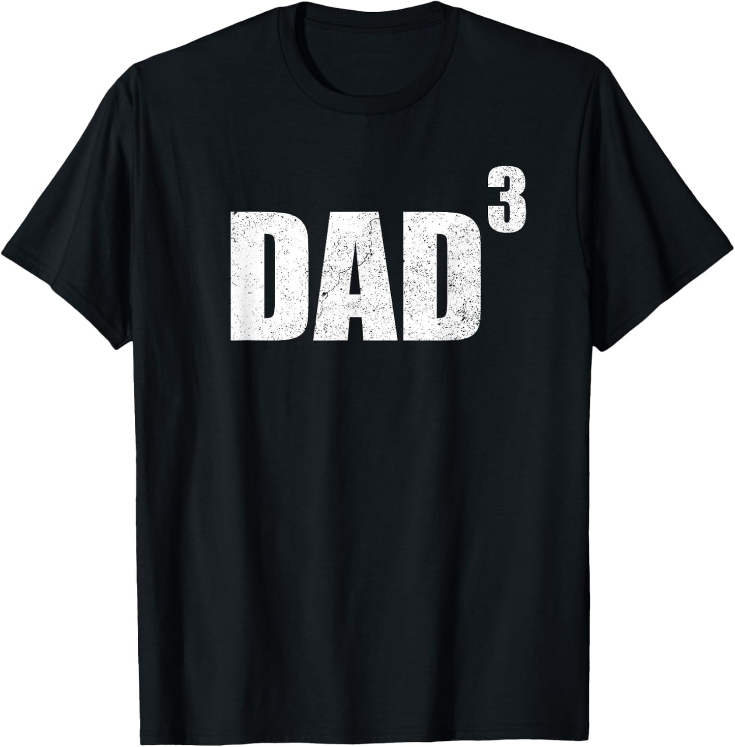 Dad Cubed Shirt Thired Pregnancy Announcement Shirt 3 Kid T-Shirt - T-Shirt | Black