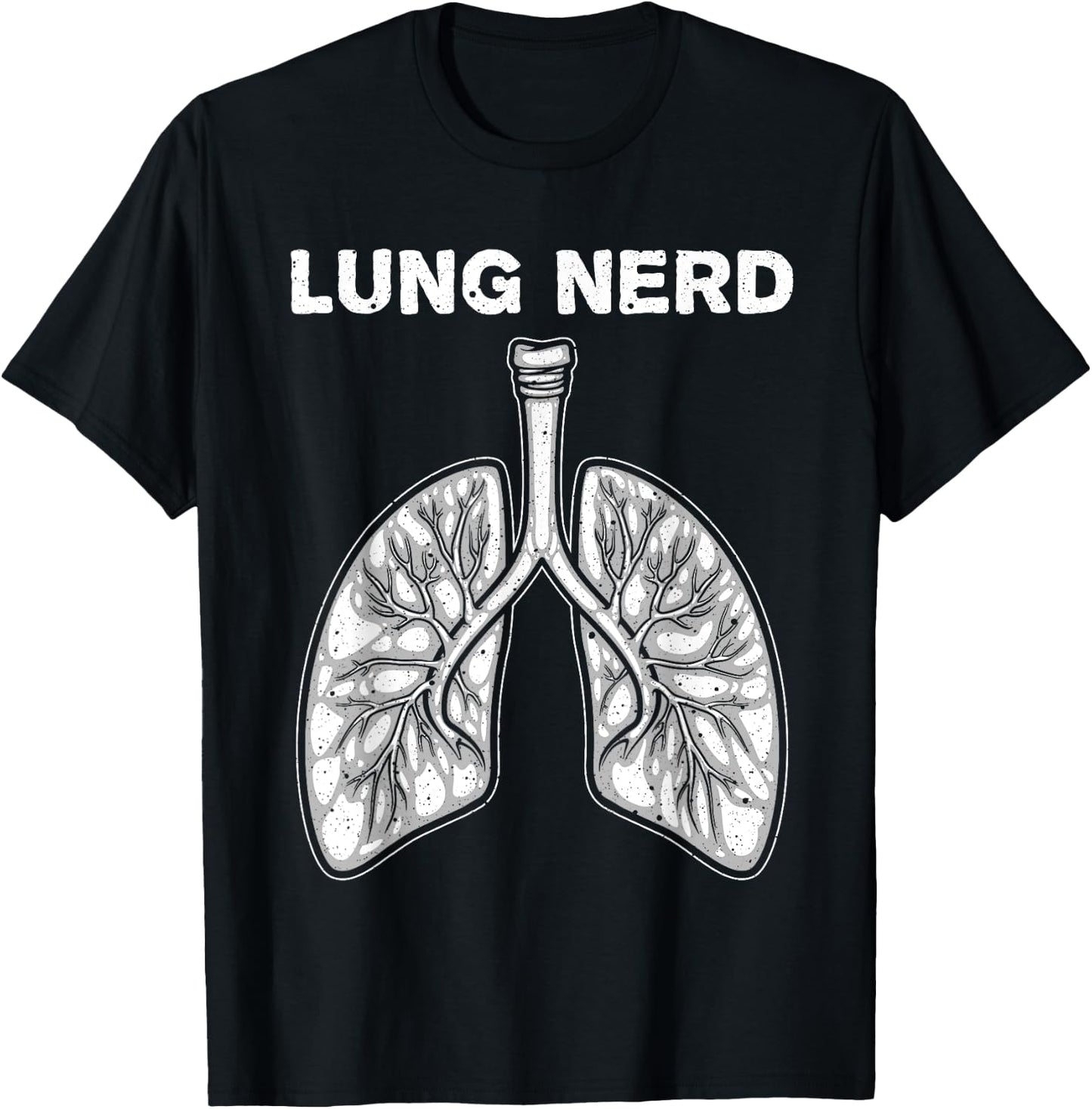 Cool Respiratory Therapy Lung Nerd Men Women Doctor RT T-Shirt - T-Shirt | Black