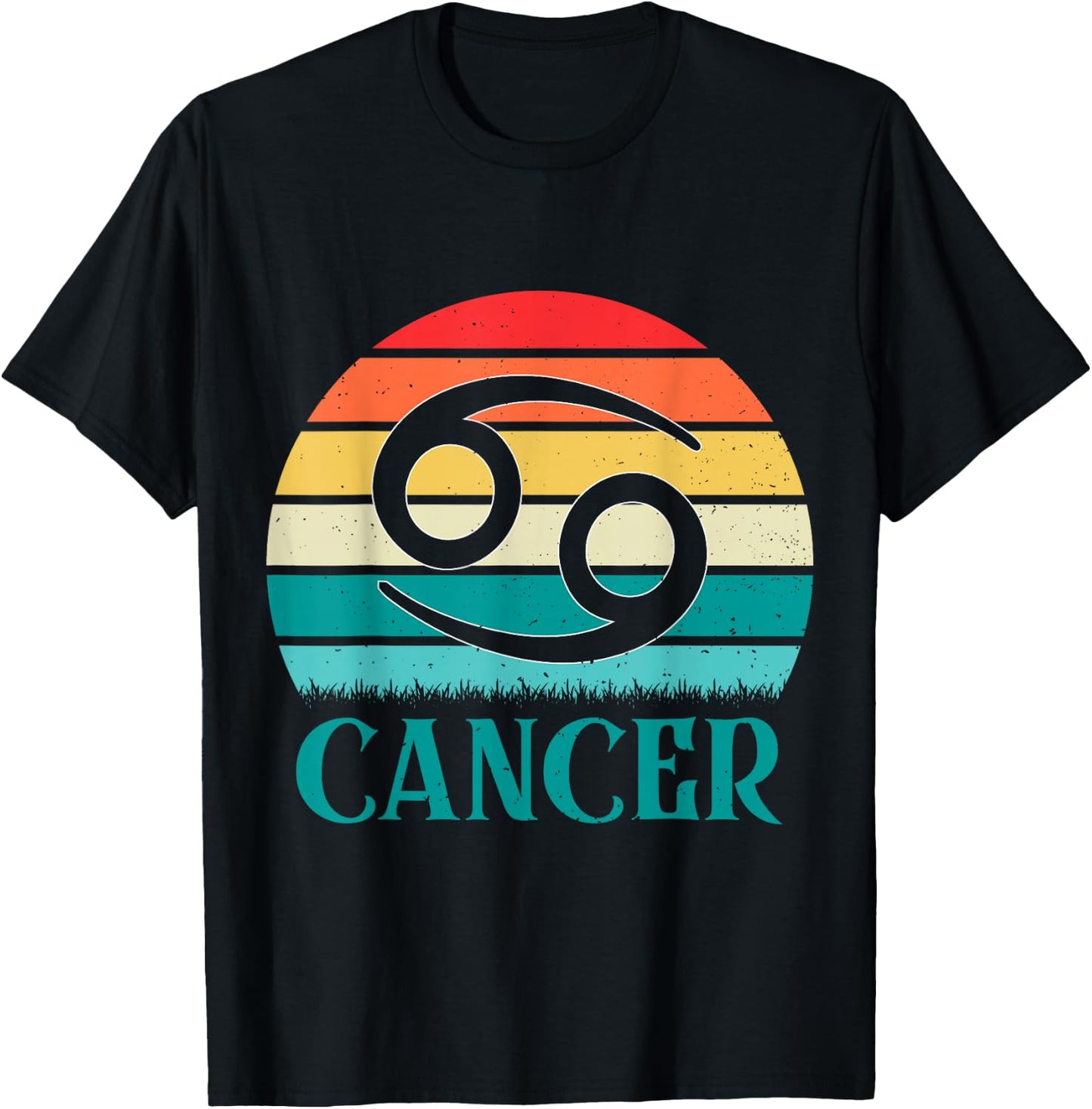 Cancer Sunset Zodiac T-Shirt - T-Shirt | Black