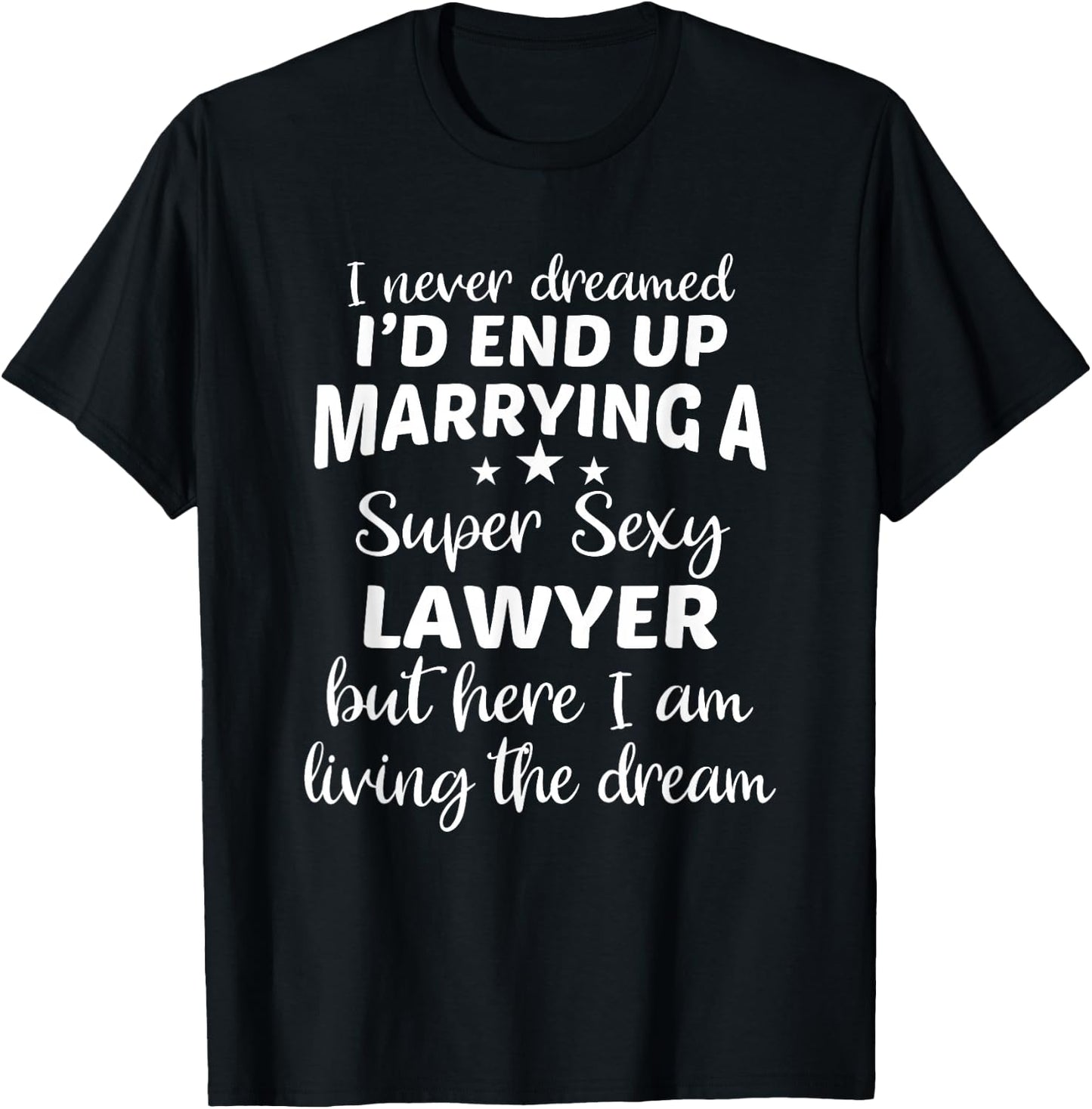 Lawyer Wife Attorney Husband Law Marriage T-Shirt - T-Shirt | Black