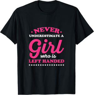 Lefty Design for a Left hander girl T-Shirt - T-Shirt | Black