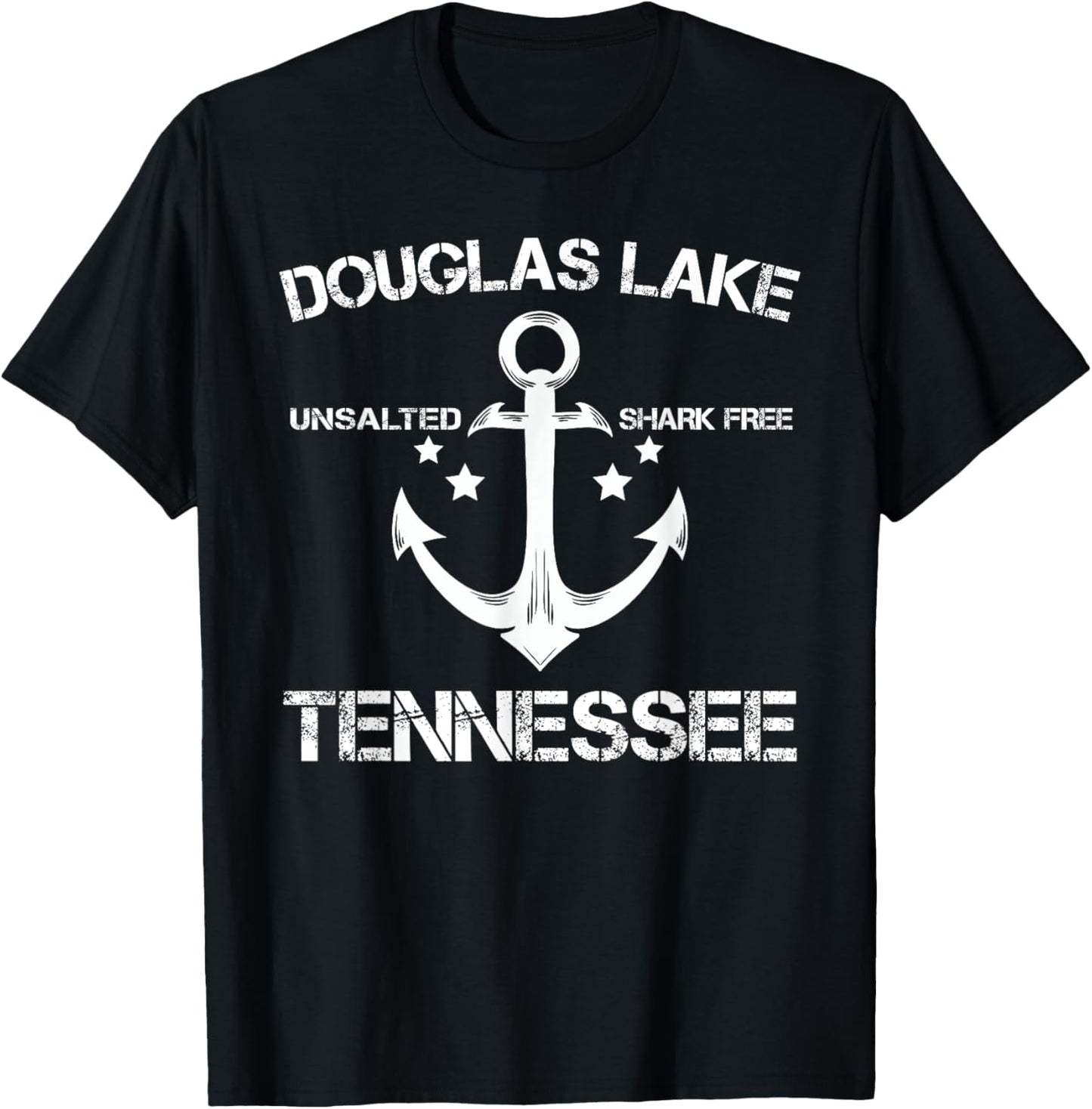 DOUGLAS LAKE TENNESSEE Funny Fishing Camping Summer Gift T-Shirt - T-Shirt | Black