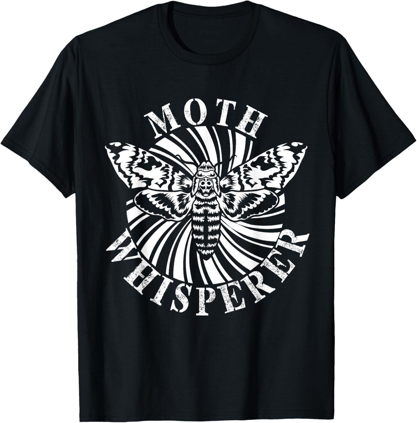Moth Whisperer Entomology Bug Catcher Collector Entomologist T-Shirt - T-Shirt | Black