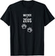 Mother of Zeus - Dog Puppy Personalised Name Graphic Women T-Shirt - T-Shirt | Black