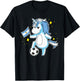 Soccer Unicorn Argentina Jersey Design Argentinian Football T-Shirt - T-Shirt | Black