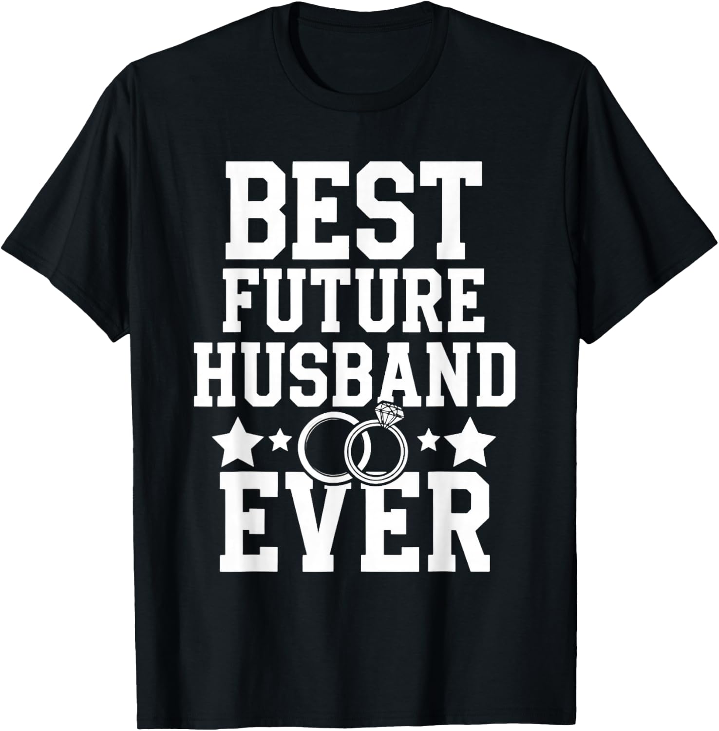 Future Husband Fiancé Fiancee Couple Wedding Newly Engaged T-Shirt - T-Shirt | Black