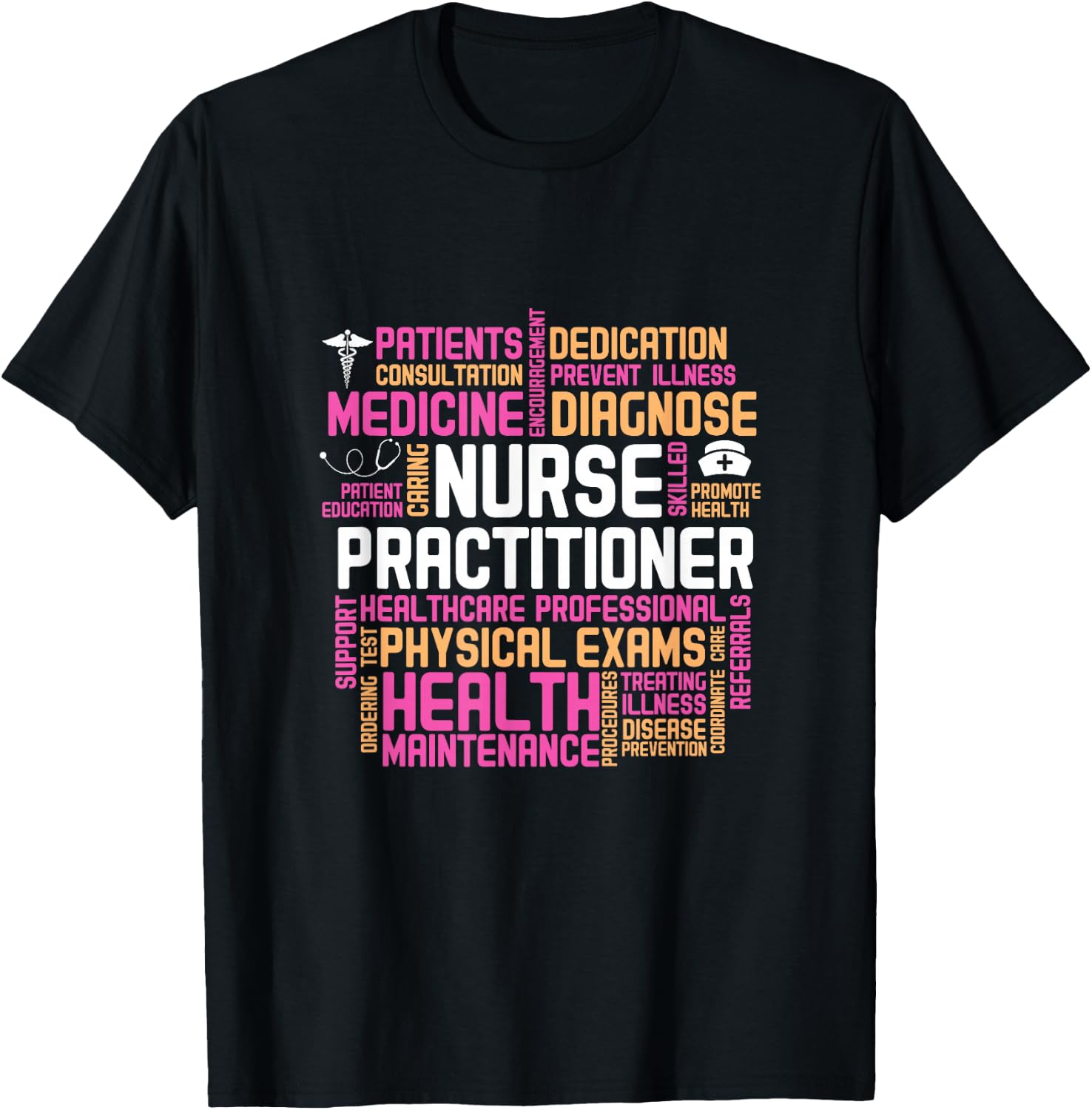 Nurse Practitioner NP Medicine Health Care T-Shirt - T-Shirt | Black