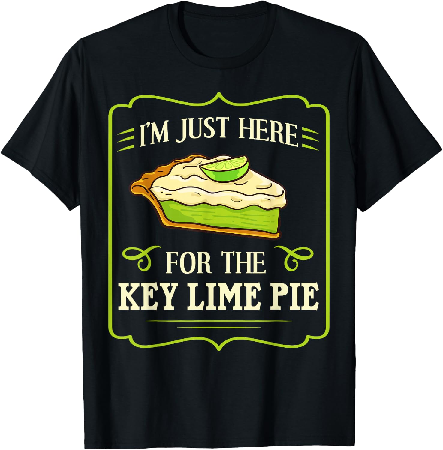 Key Lime Pie Recipe West Florida T-Shirt - T-Shirt | Black
