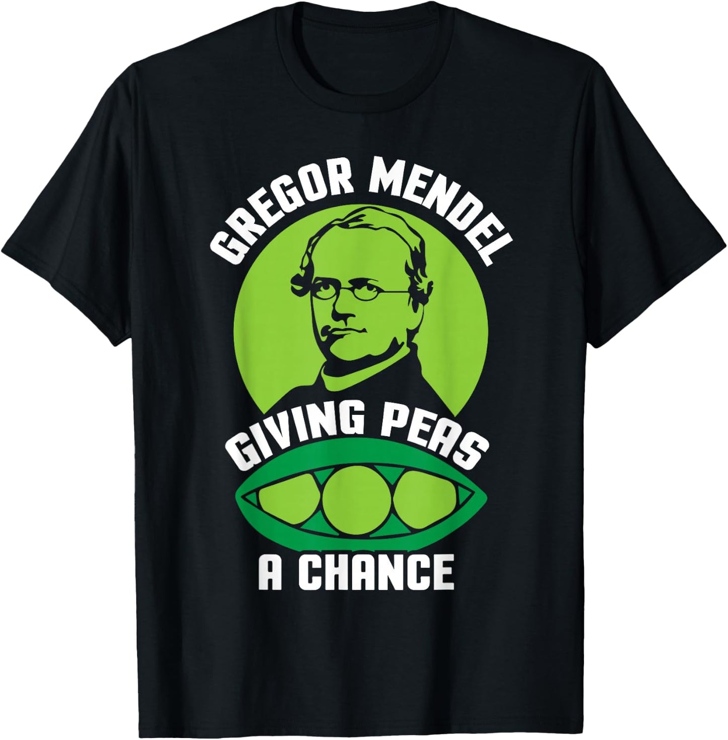 Chemist Chemistry - Gregor Mendel T-Shirt - T-Shirt | Black