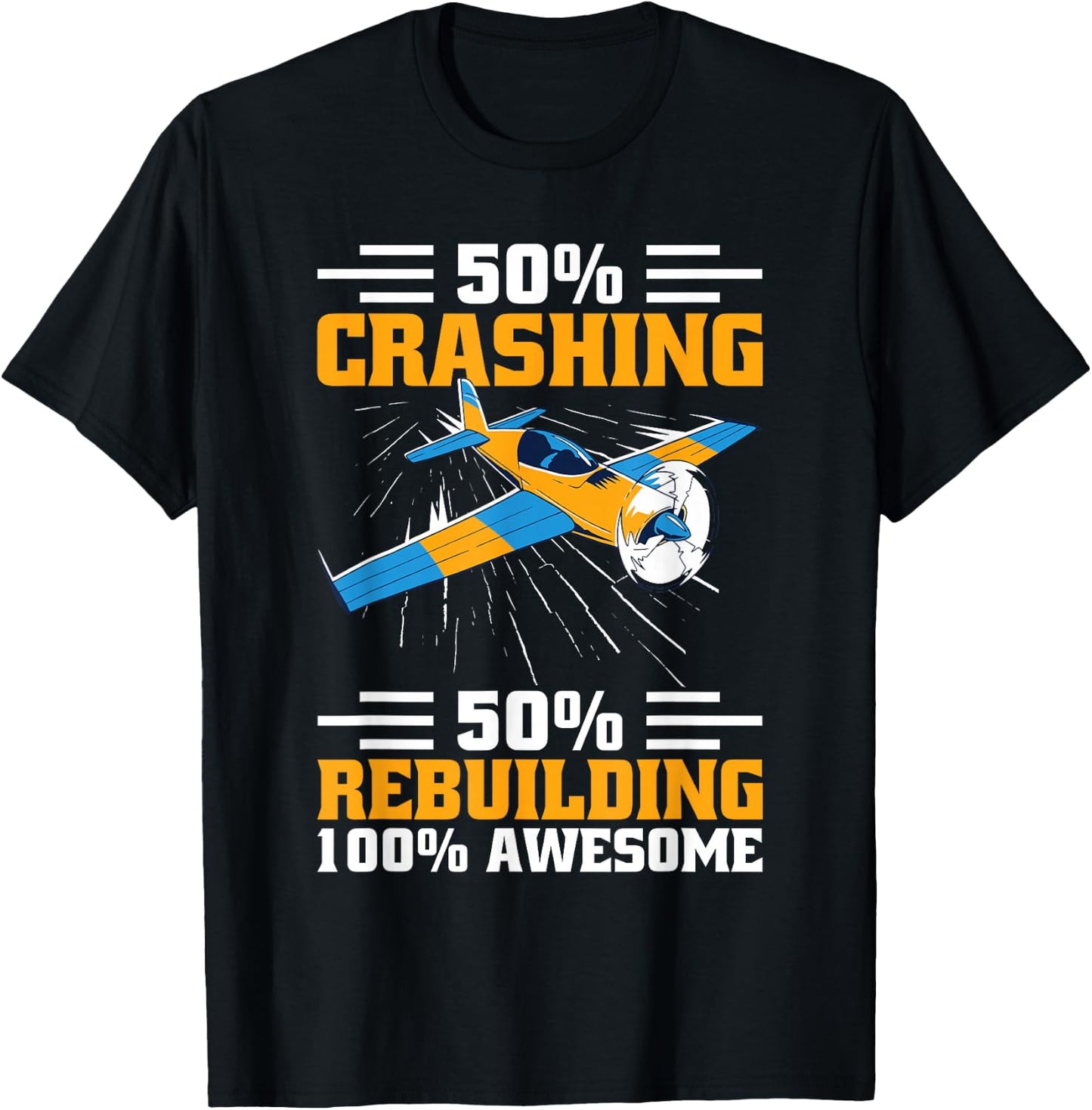 RC Aircraft Flyer Beginner RC Plane Model Test Pilot T-Shirt - T-Shirt | Black