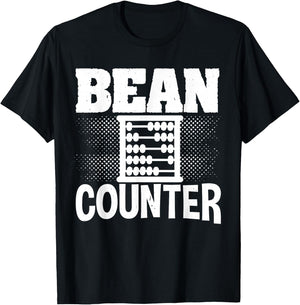Accounting Tax Consultant Numbers Fiscal Bean Counter T-Shirt - T-Shirt | Black