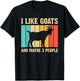 Funny Goat Art Women Kids Farming Goat Lover Stuff T-Shirt - T-Shirt | Black