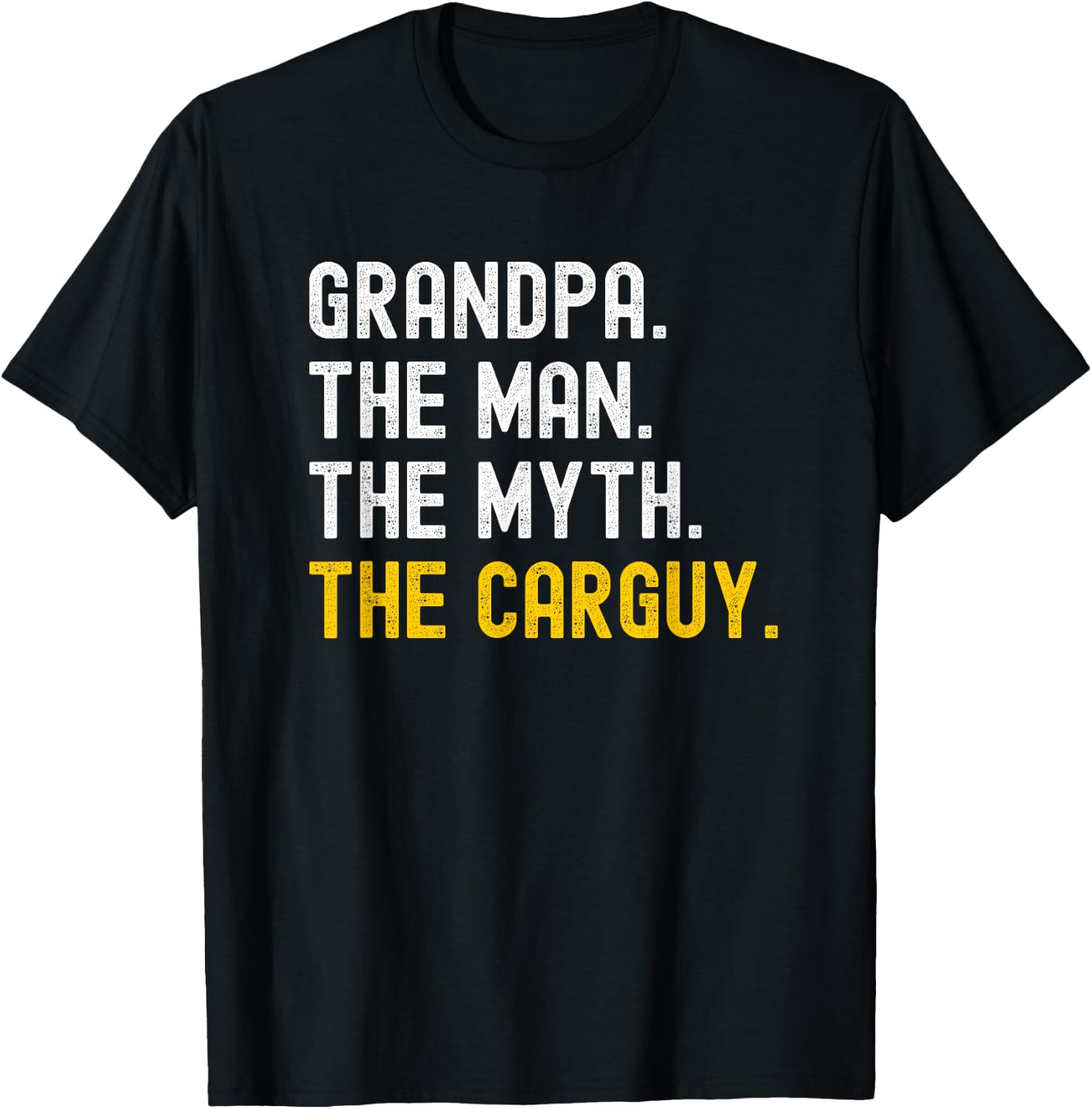Carguy Car Guy Grandpa Auto Mechanic Enthusiast Salesman T-Shirt - T-Shirt | Black