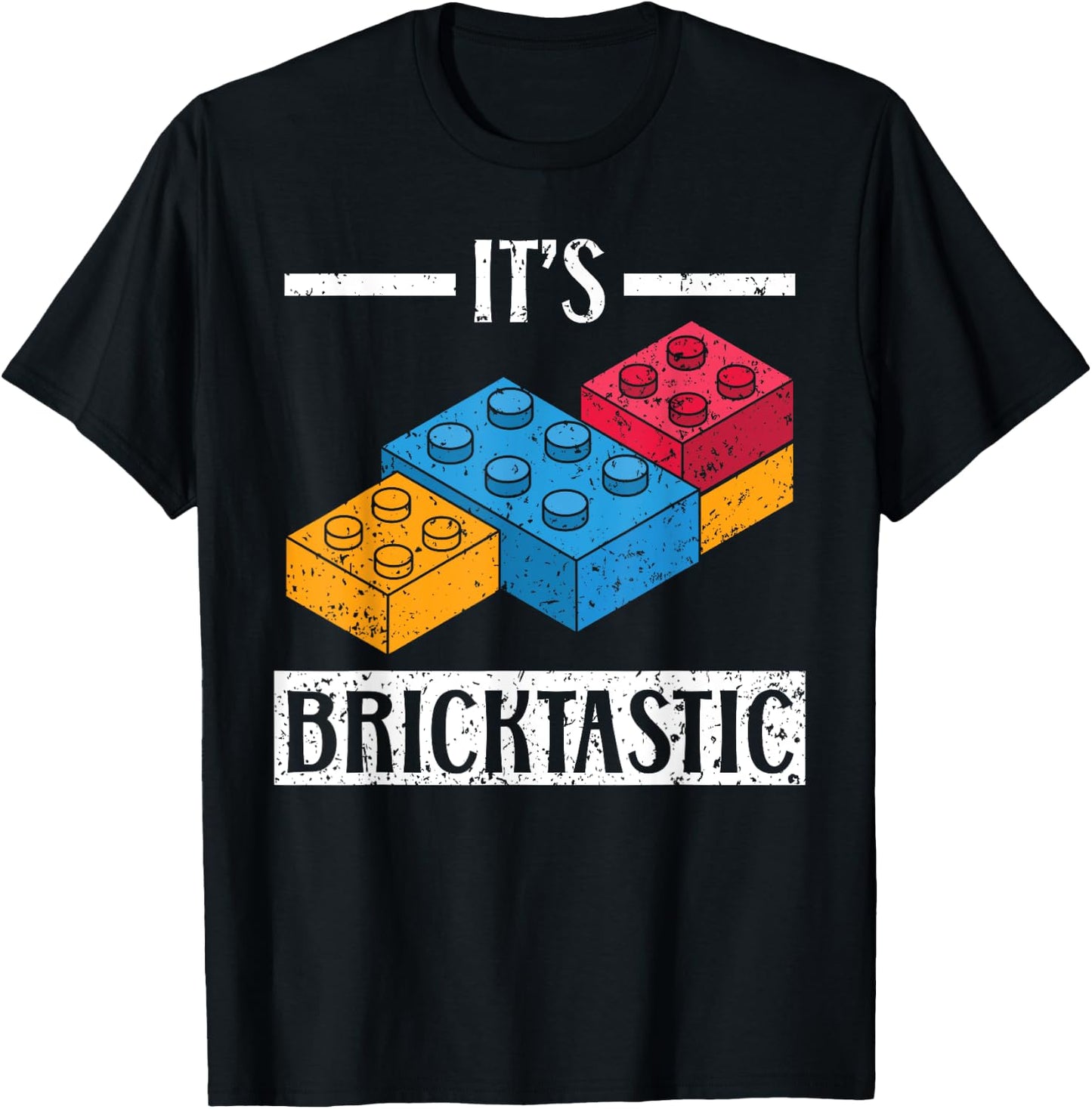 It's Bricktastic Master Builder Bricks Building Blocks T-Shirt - T-Shirt | Black