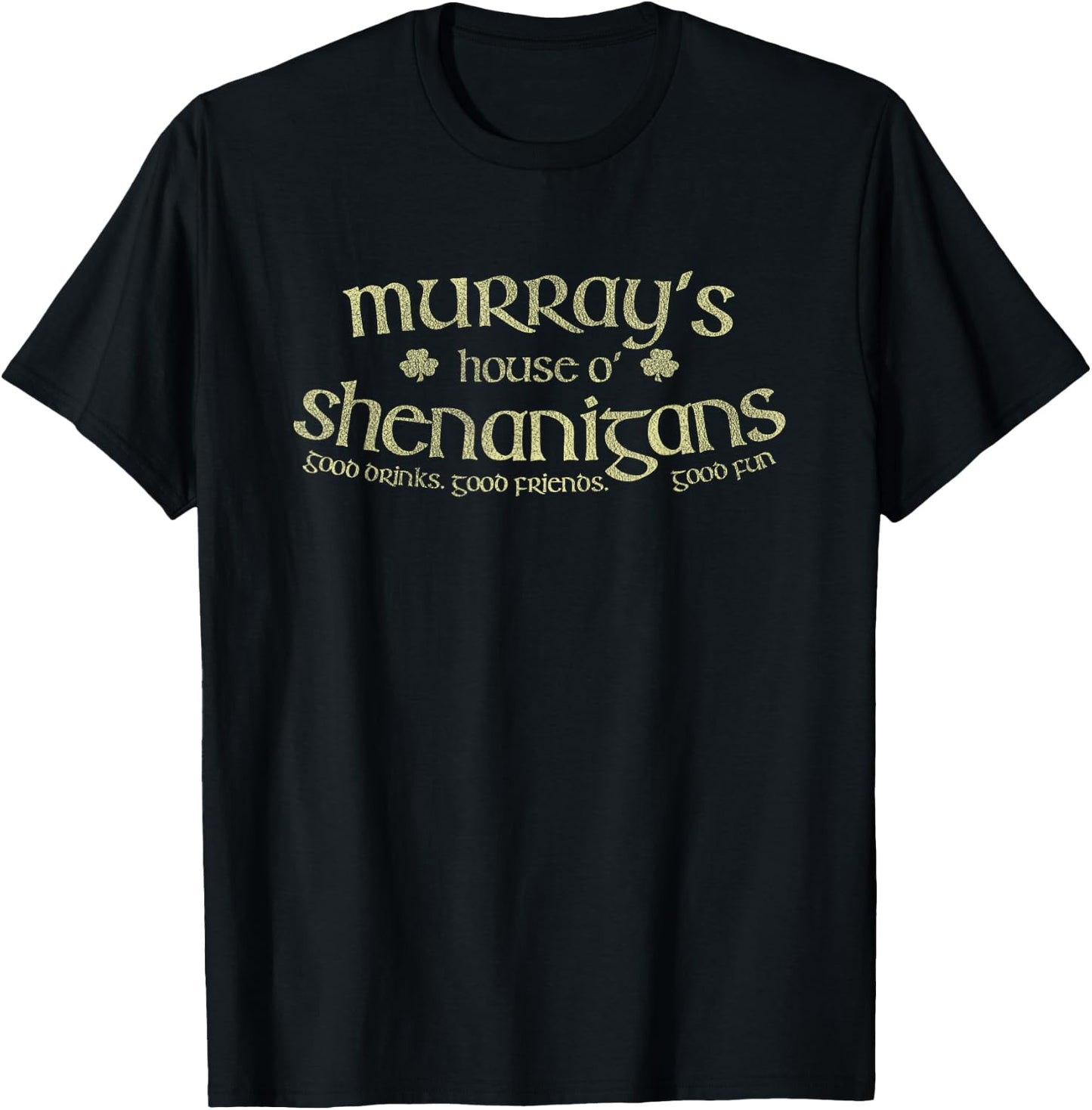 Murray's House O' Shenanigans Funny Irish Name T-Shirt - T-Shirt | Black