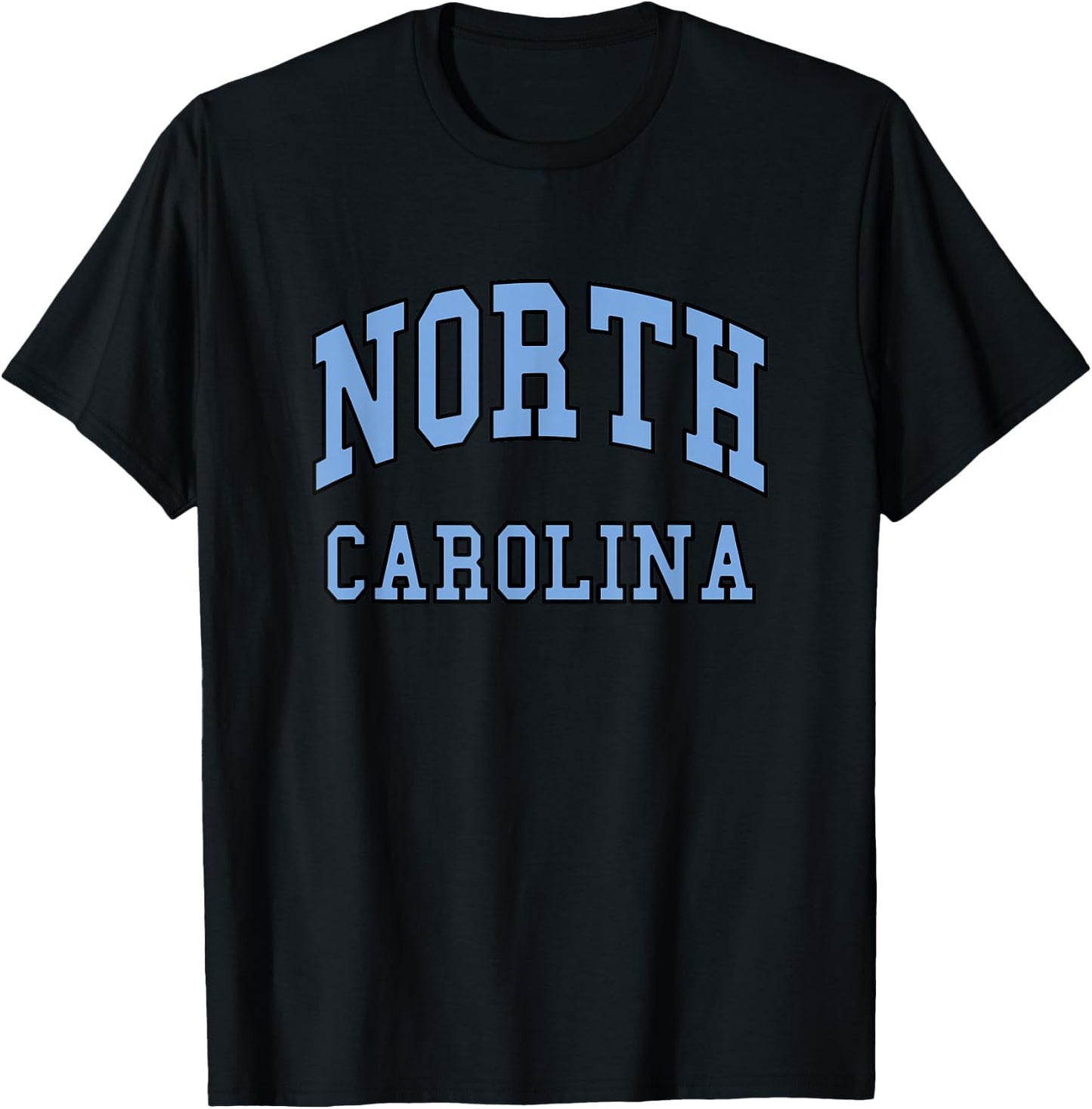 NORTH CAROLINA - Throwback Design - Classic T-Shirt - T-Shirt | Black