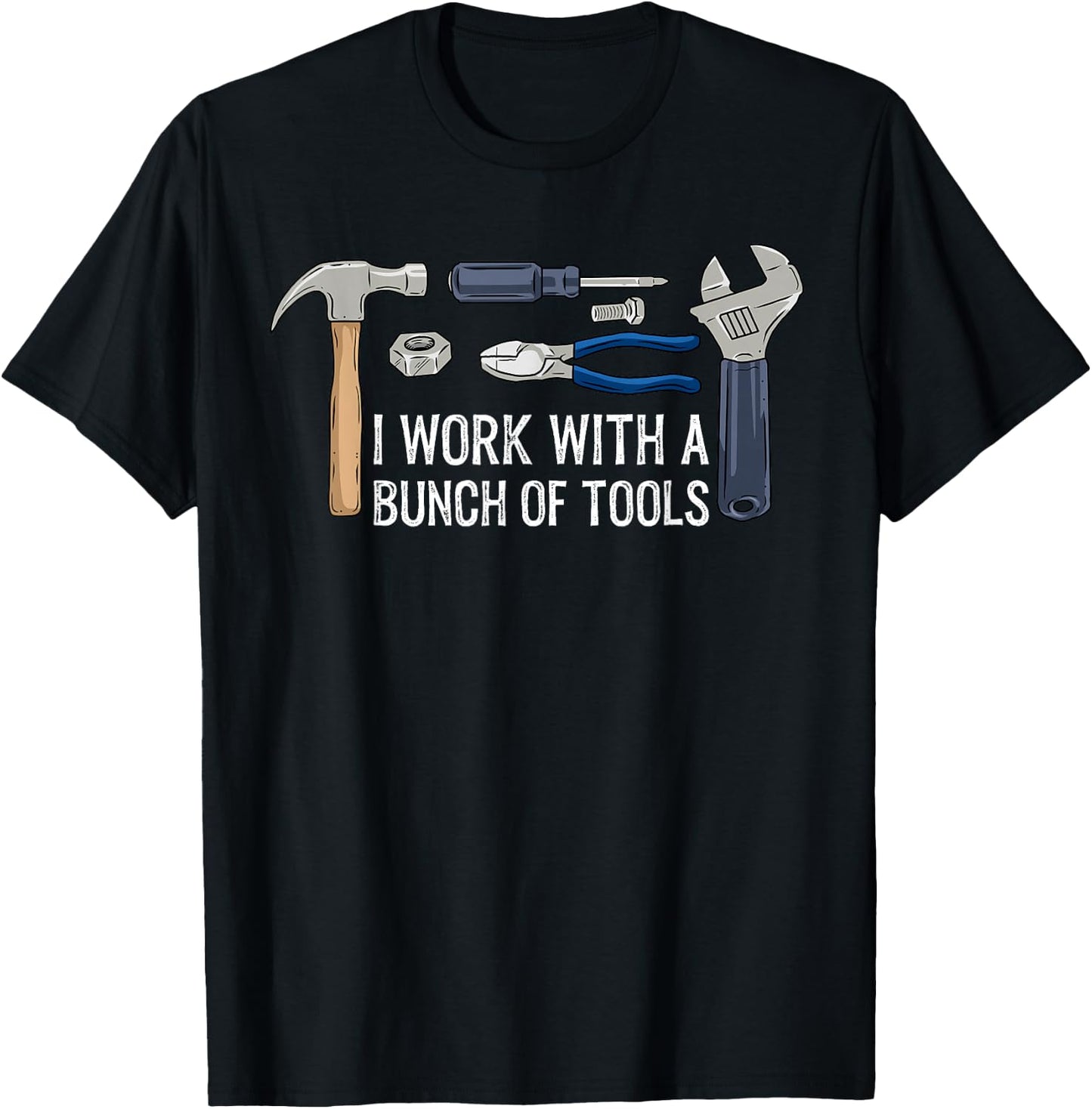 Handyman Shirt Men Electrician Gift Hardware Repair Mechanic T-Shirt - T-Shirt | Black