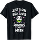 Just A Girl Who Loves Pandas And Math Gift Women T-Shirt - T-Shirt | Black