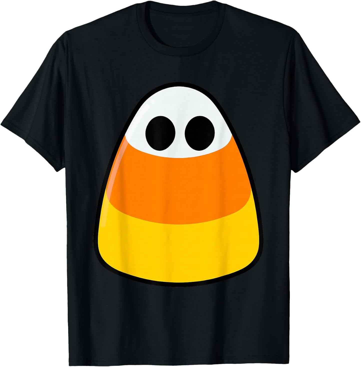 Candy Corn Ghost Costume Funny Lazy Halloween Cute Ghostie T-Shirt - T-Shirt | Black