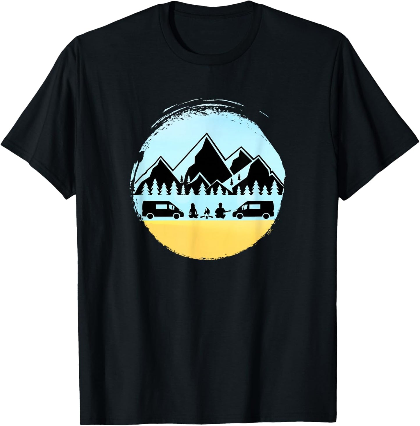 Vanlife Gathering Vanlifers Campervan Sprinter Van T-Shirt - T-Shirt | Black