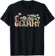 Grammy Wildflower Grandma Mother's Day Flower Florals Outfit T-Shirt - T-Shirt | Black