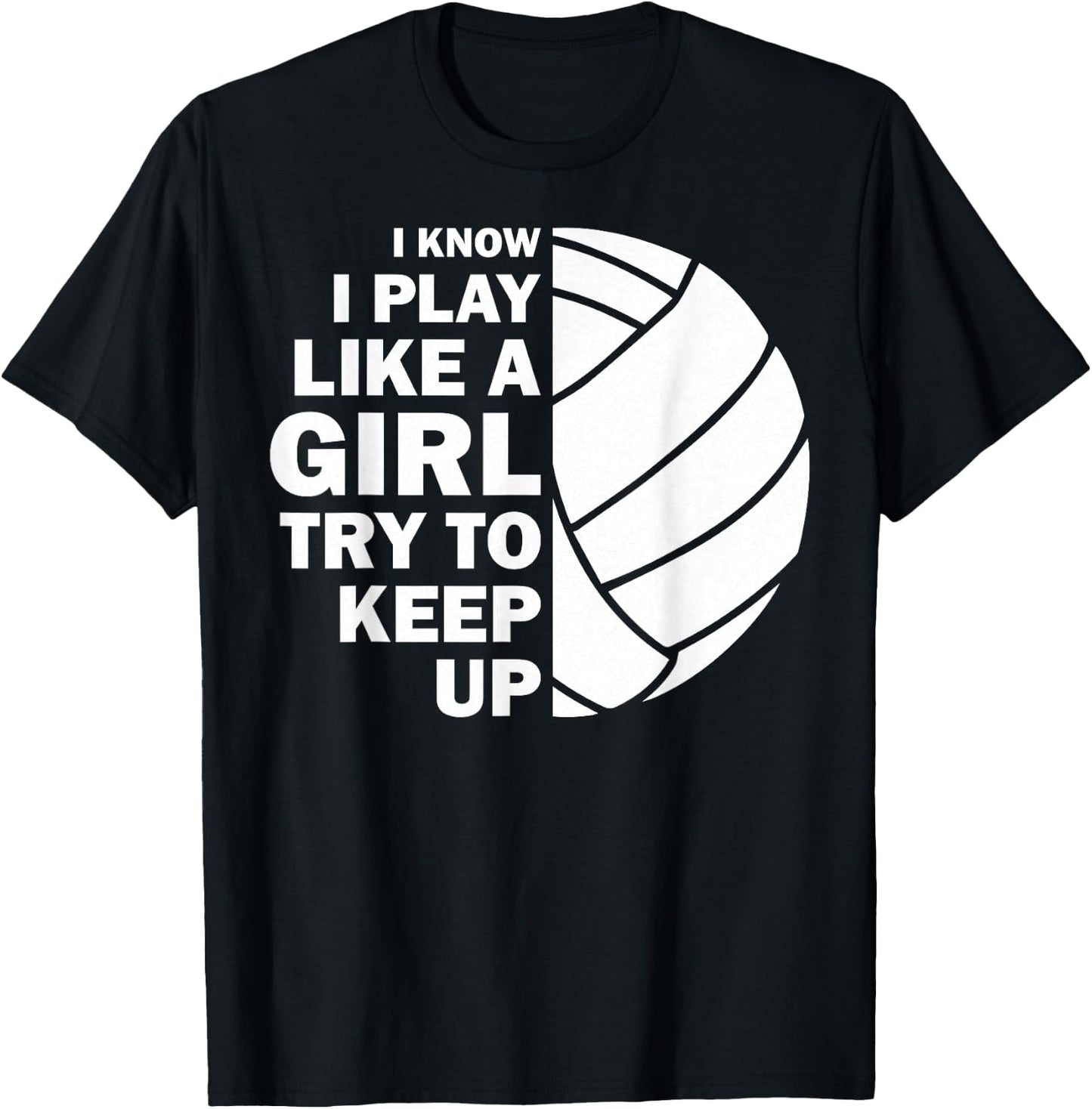Cool Volleyball Girls Youth Volleyball Team Sports T-Shirt - T-Shirt | Black