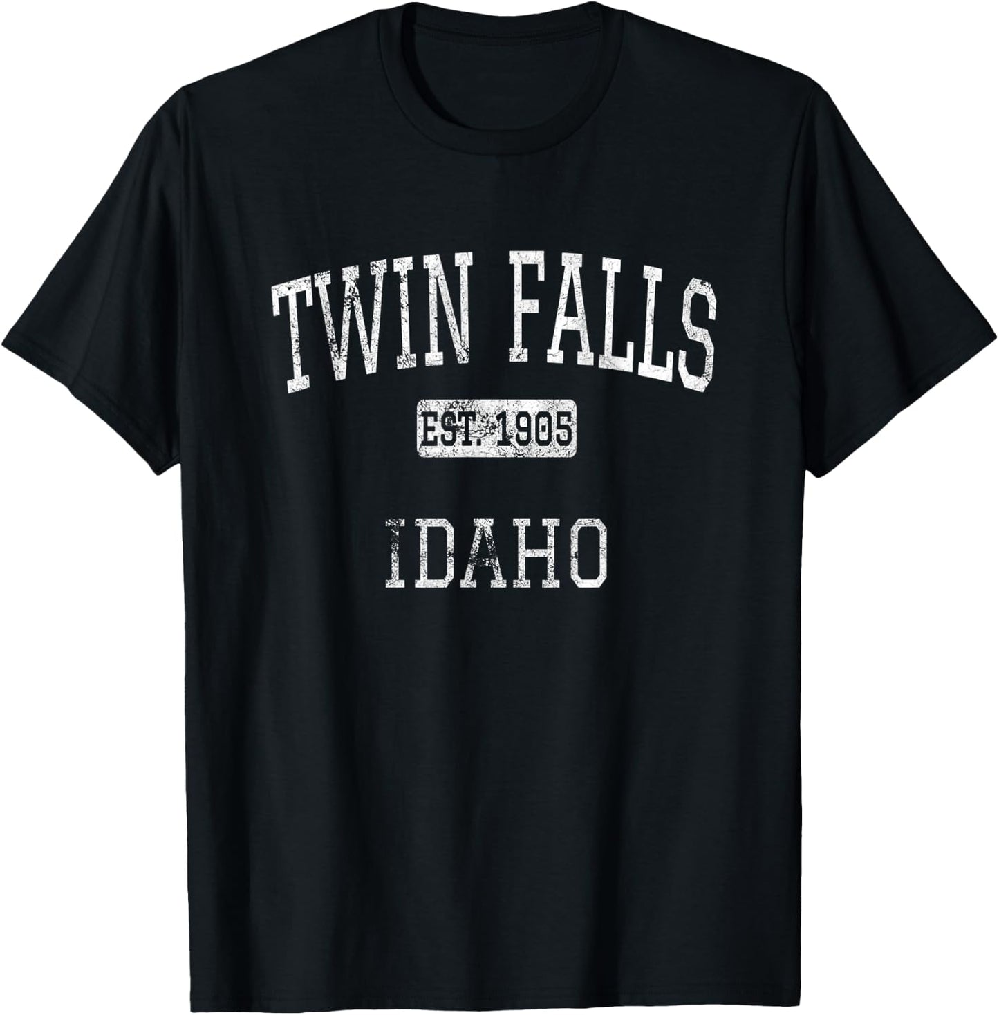 Twin Falls Idaho ID Vintage T-Shirt - T-Shirt | Black