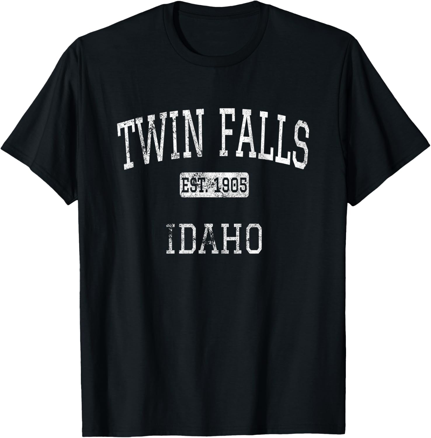 Twin Falls Idaho ID Vintage T-Shirt - T-Shirt | Black
