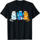 Nurse Cats Cute Nurse Practitioners with Stethoscope Art T-Shirt - T-Shirt | Black