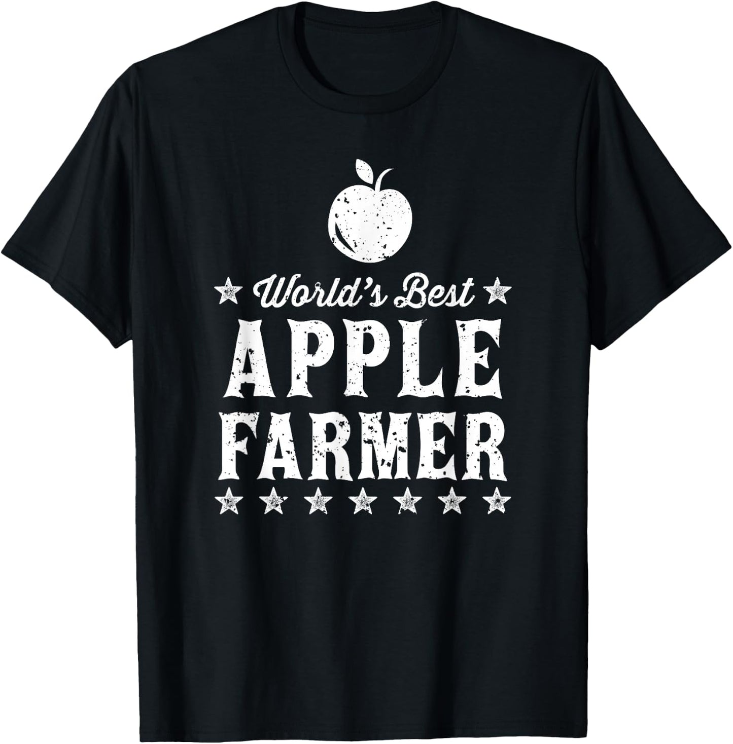 World's Best Apple Farmer T-Shirt - T-Shirt | Black