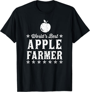 World's Best Apple Farmer T-Shirt - T-Shirt | Black