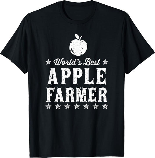 World's Best Apple Farmer T-Shirt - T-Shirt | Black