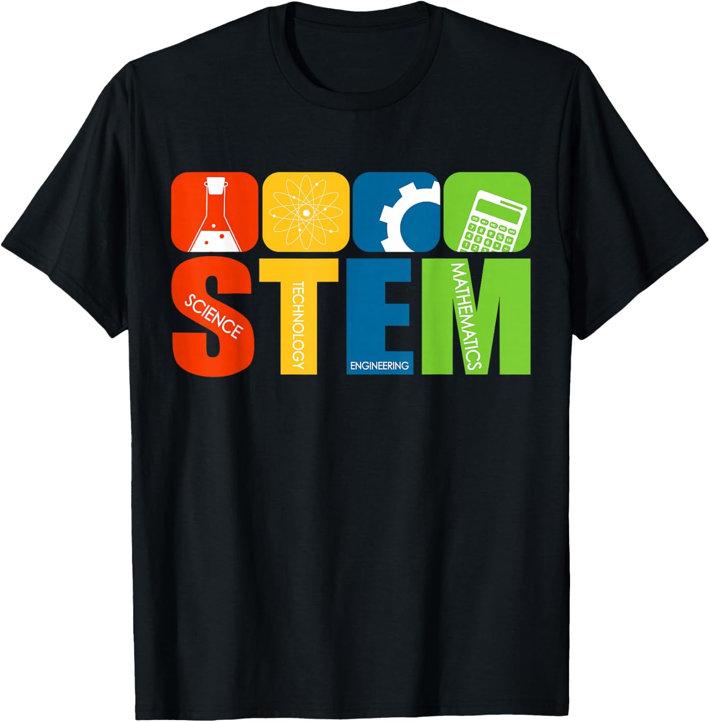 STEM Teacher Science Technology Engineering Math T-Shirt - T-Shirt | Black