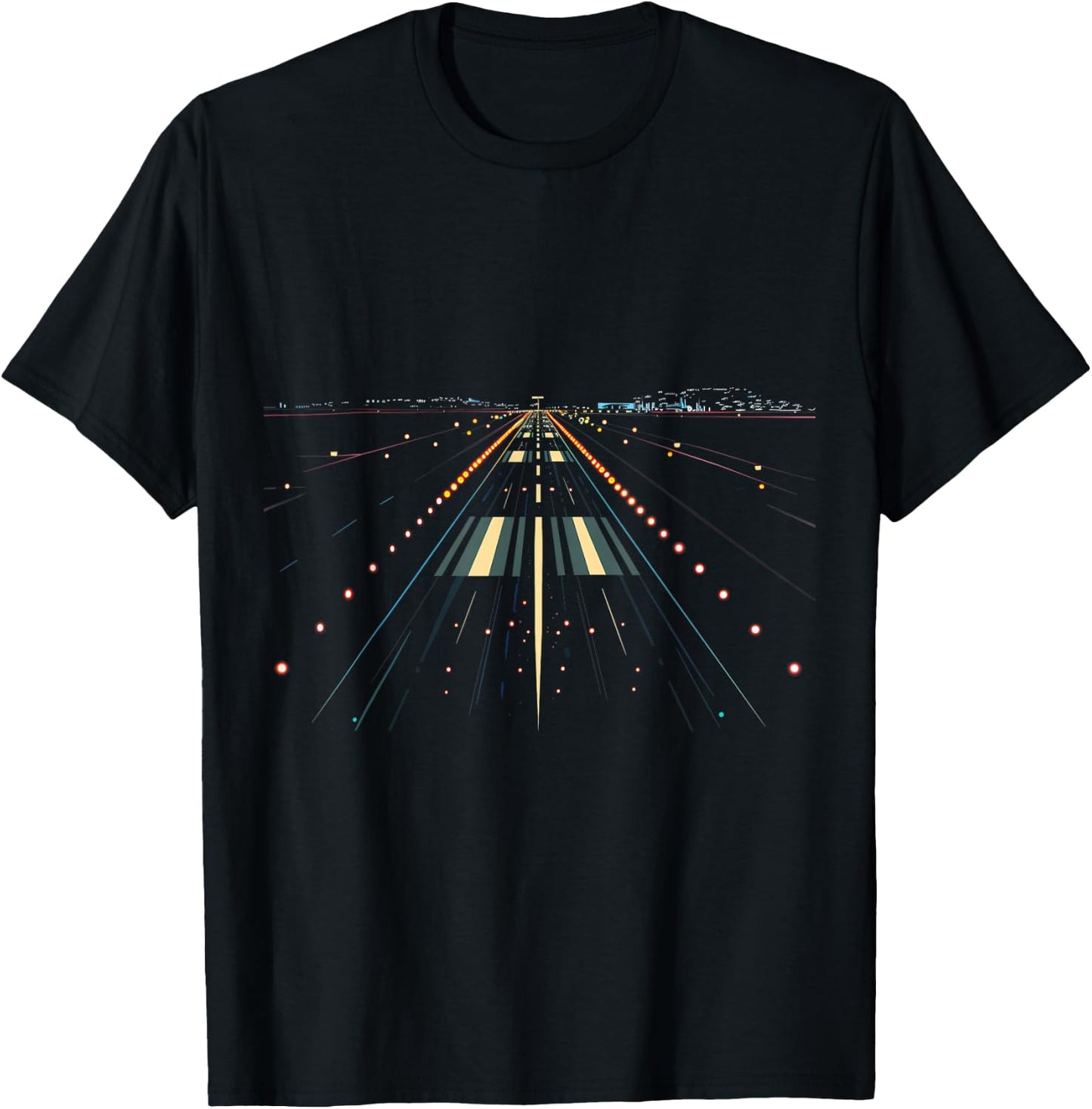 Pilot Airplane Airport Runway Air Traffic Controller T-Shirt - T-Shirt | Black