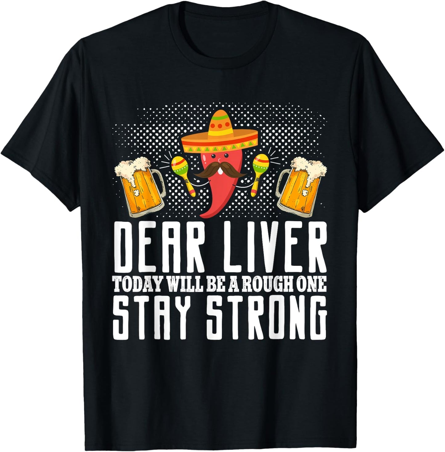 Cinco de Mayo Beer Sugar Skull Mexican Fiesta Drinking Party T-Shirt - T-Shirt | Black