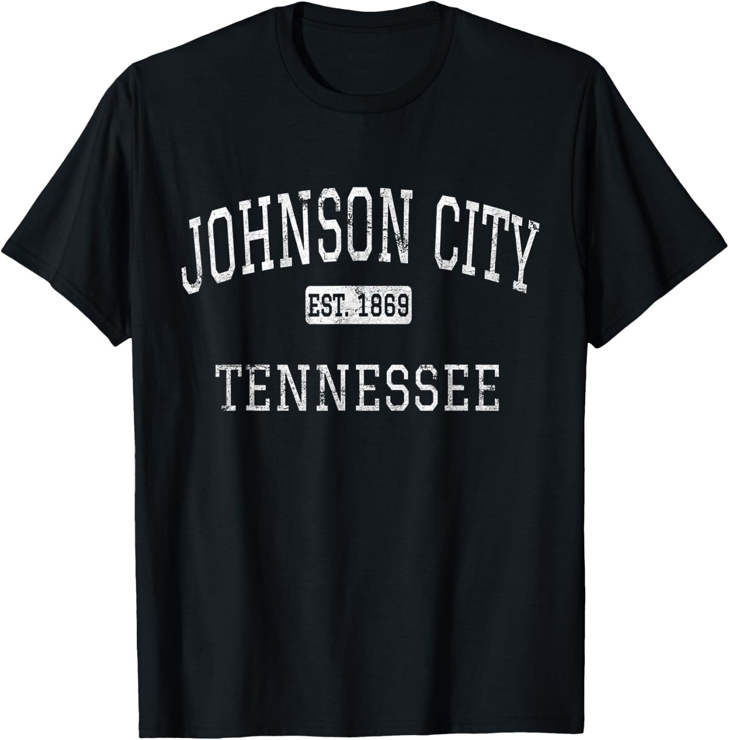 Johnson City Tennessee TN Vintage T-Shirt - T-Shirt | Black