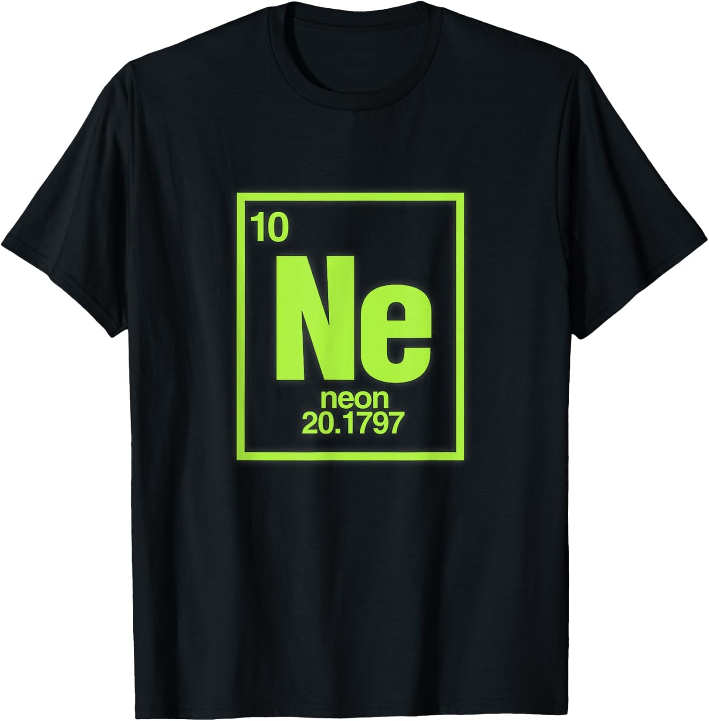 Science Chemical Elements Ne Neon T-Shirt - T-Shirt | Black