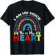 I Am His Voice He Is My Heart T-Shirt - T-Shirt | Black