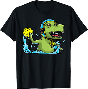 Kids Water Polo Swimming Sports Polo T-Shirt - T-Shirt | Black