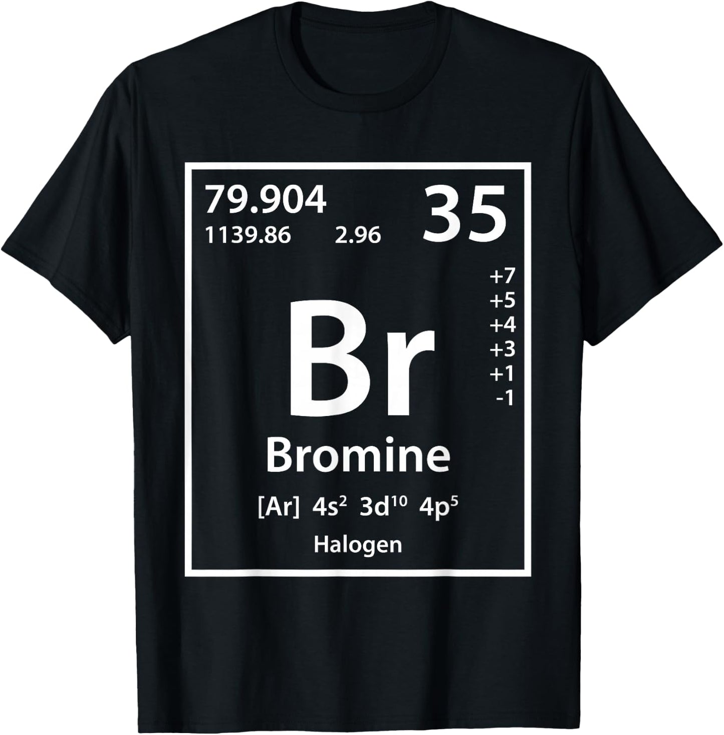 Bromine Element (white) T-Shirt - T-Shirt | Black